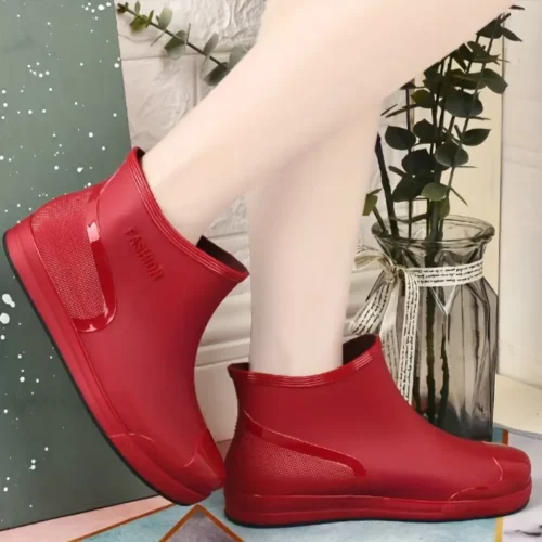 Bottes de pluie femme en caoutchouc antidérapantes – style chic et léger