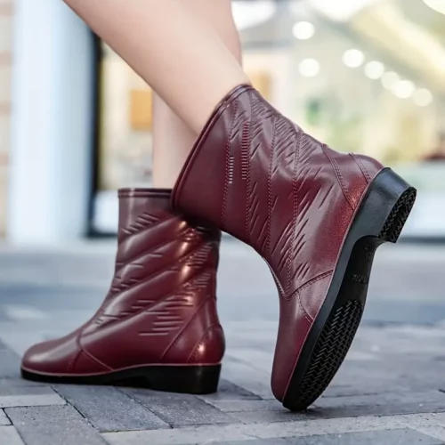 Bottes de pluie femme en caoutchouc antidérapantes – style chic et élégant