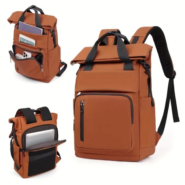 Sac à dos urbain léger unisexe – design épuré compatible ordinateur portable