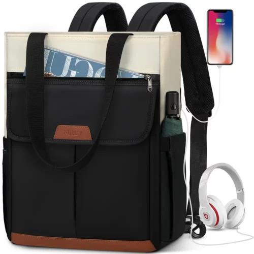 Sac à dos ordinateur femme convertible élégant – compartiment rembourré sécurisé