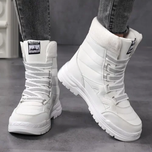 Bottes de ski femme chauffantes antidérapantes imperméables doublure chaude