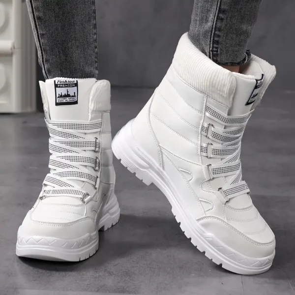 Bottes de ski femme chauffantes antidérapantes imperméables doublure chaude