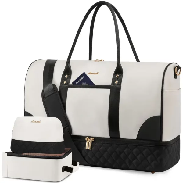 Sac week-end femme 3 pièces – ensemble de voyage élégant et multifonctionnel
