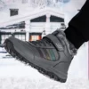 Bottes de neige femme fourrées imperméables – chaussures d’hiver chaudes antidérapantes