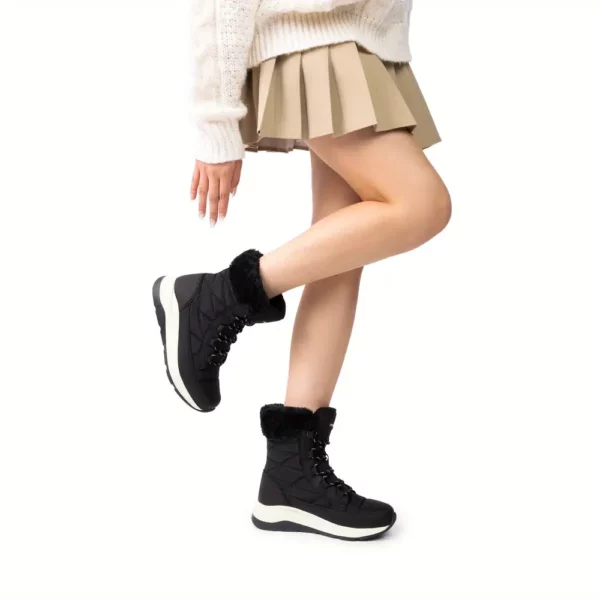 Bottes de neige femme imperméables fourrées – confort thermique extérieur