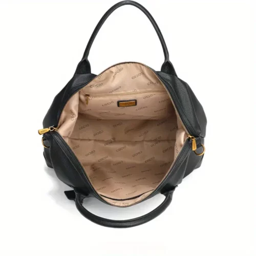 Sac de voyage femme élégant – bandoulière amovible et boucles dorées